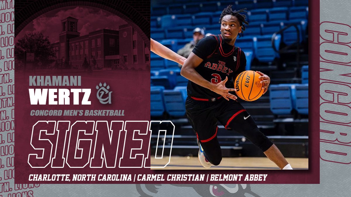 CUMountainlions (@cumountainlions) on Twitter photo .<a href="/CU_MBB/">Concord Basketball</a> Signee: Khamani Wertz (Charlotte, N.C., Guard, Carmel Christian/Belmont Abbey) .<a href="/CU_MBB/">Concord Basketball</a> Signee: Khamani Wertz (Charlotte, N.C., Guard, Carmel Christian/Belmont Abbey)