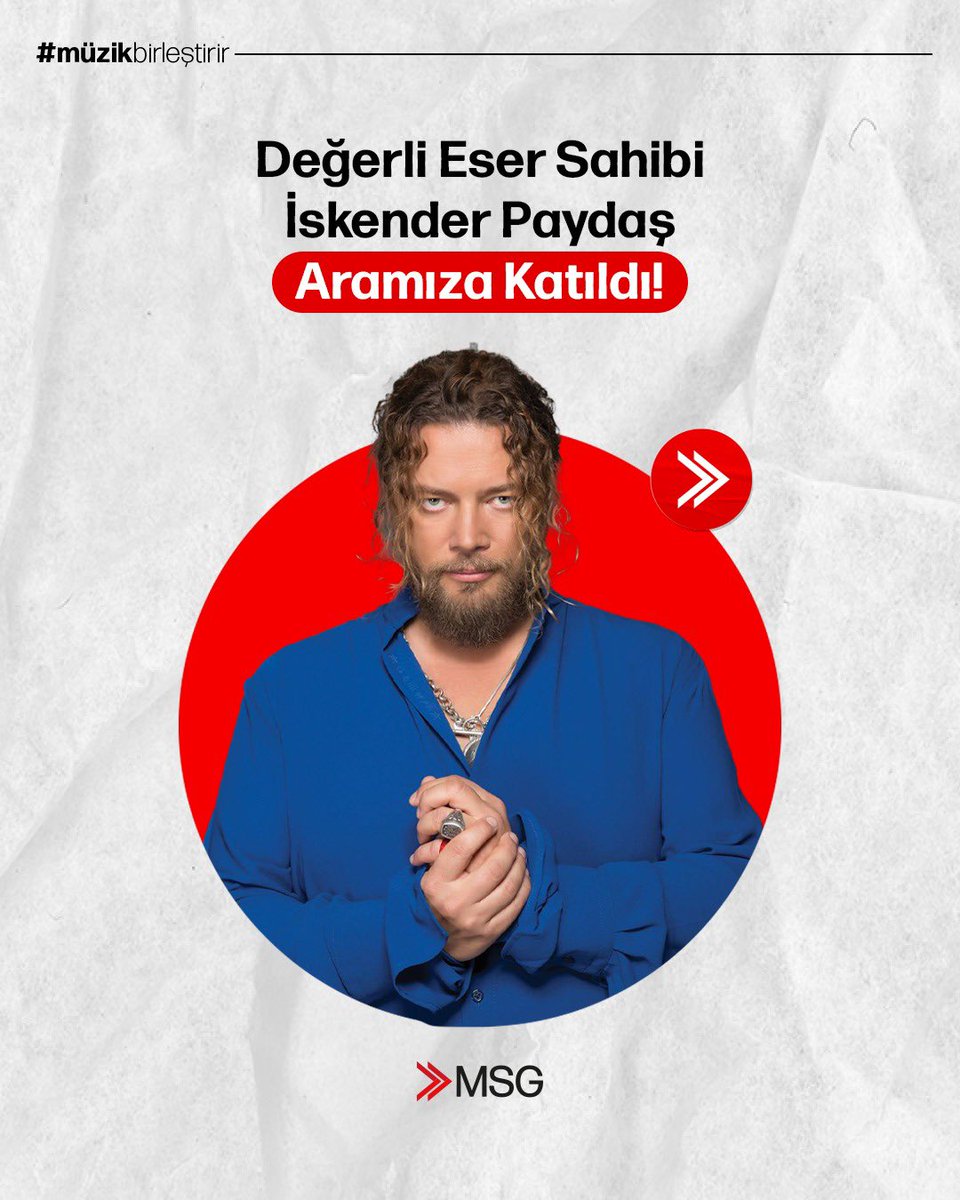 Türk müziğinin değerli ismi, besteci, aranjör ve prodüktör İskender Paydaş, artık MSG üyesi!

Kariyeri boyunca sayısız esere imza atmış usta müzisyen İskender Paydaş’ı aramızda görmekten büyük mutluluk duyuyoruz.

instagram.com/p/DJt__aHtuwH/…

#MSG #İskenderPaydaş #MSGSanatçıları