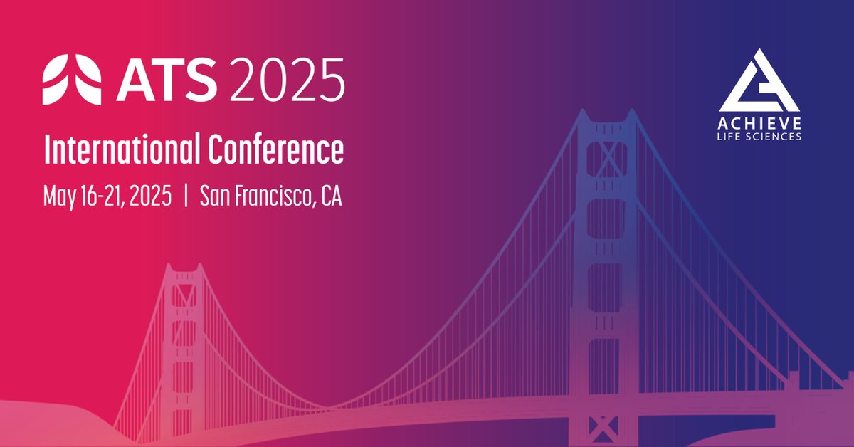 Achieve Life Sciences (@achievelifesci) on Twitter photo We’re thrilled to be in San Francisco, attending the <a href="/atscommunity/">American Thoracic Society (ATS)</a>’s International Conference! Are you attending #ATS2025? If you’re interested in meeting with us, please send an email to ir@achievelifesciences.com. We’re thrilled to be in San Francisco, attending the <a href="/atscommunity/">American Thoracic Society (ATS)</a>’s International Conference! Are you attending #ATS2025? If you’re interested in meeting with us, please send an email to ir@achievelifesciences.com.