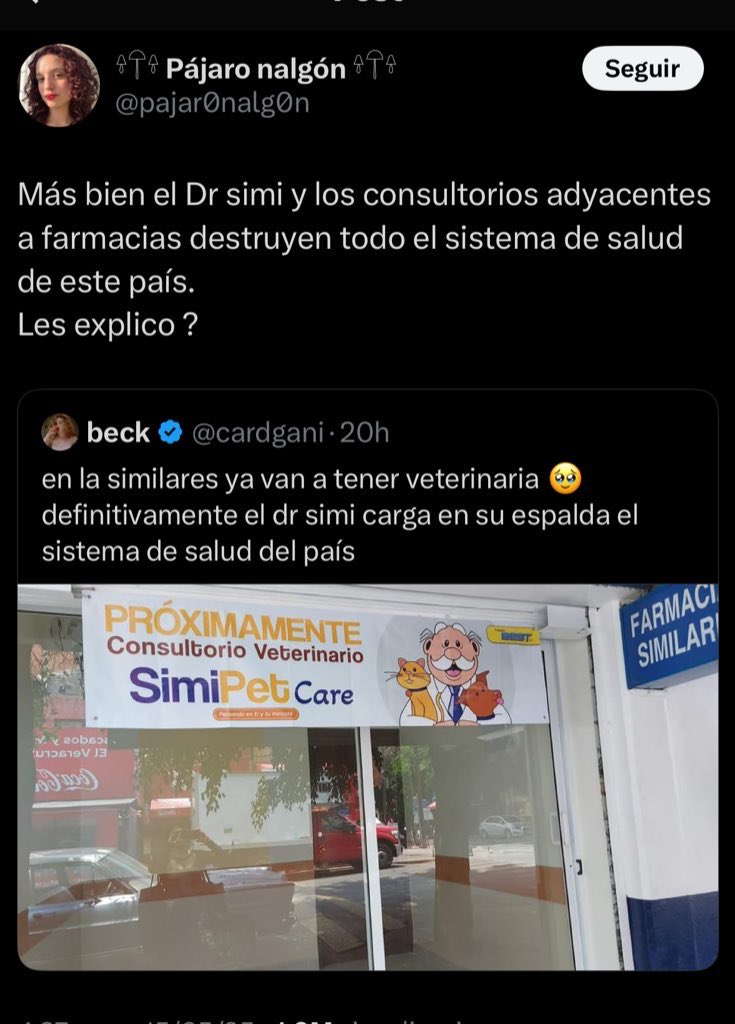El Dr. Simi ha hecho más por la salud de los mexicanos que cualquier partido o político de mierda (incluyendo a la que escribió esto). 

Ahorita les voy desmintiendo sus argumentos.