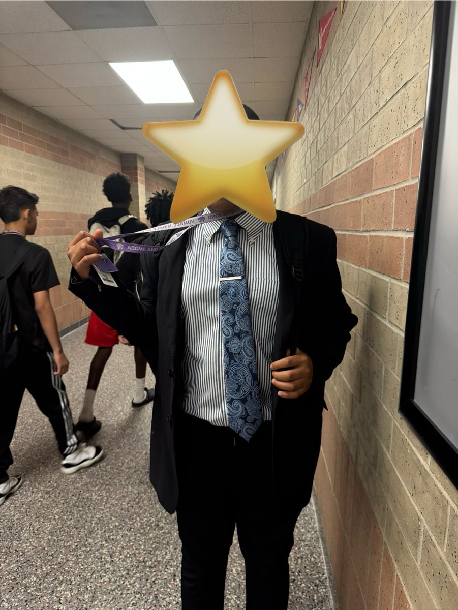Talent show today, and I caught ⁦<a href="/JerrellABarron/">Jerrell A. Barron Sr.</a>⁩ at ⁦<a href="/HumbleISD_HMS/">Humble Middle School</a>⁩ helping a young man with his tie for his performance today 🌟💜🙌🏾 Teaching the whole child! ⁦<a href="/HumbleISD/">Humble ISD</a>⁩