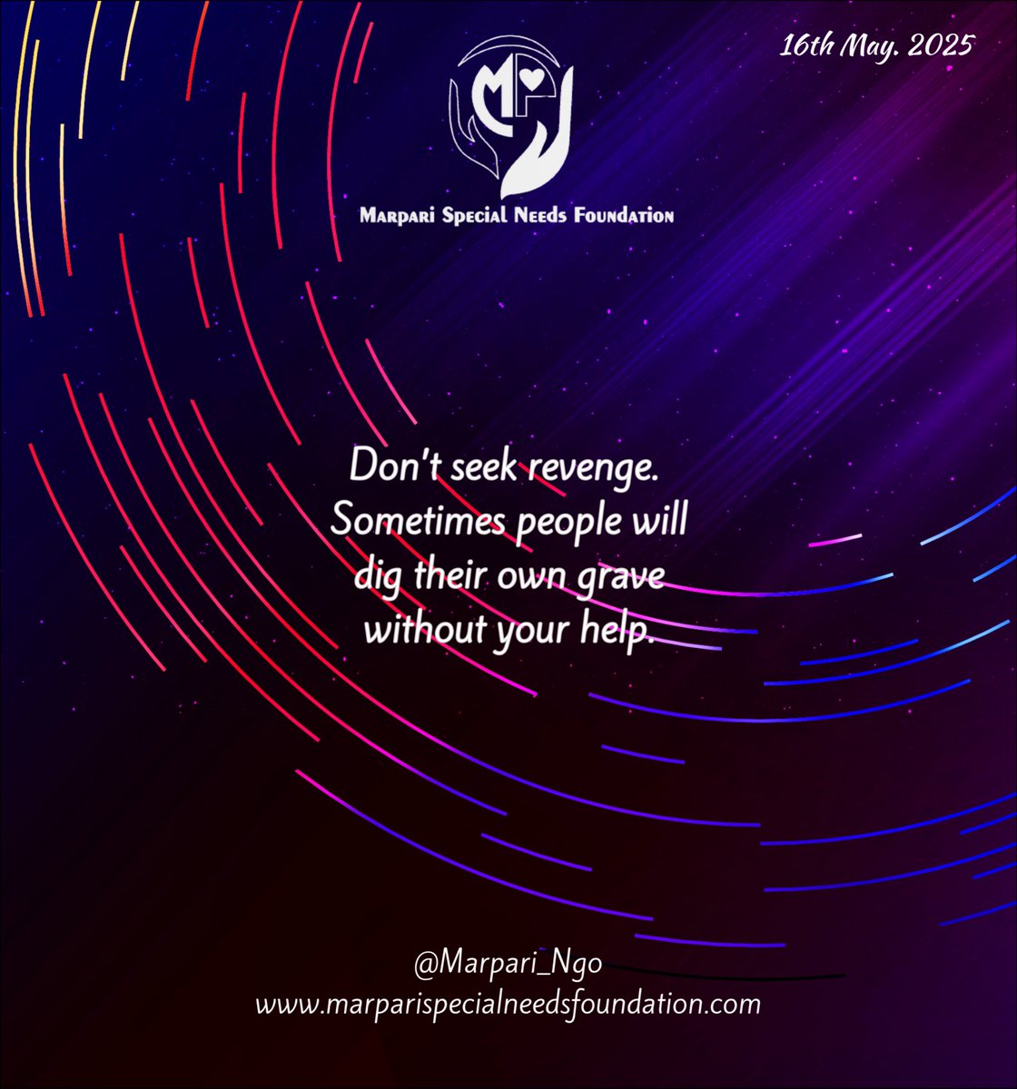 Marpari_NGO's tweet photo. Don’t seek revenge 

#riyadh #VIRTUAL #fypシ #fyp  #fypシviral https://t.co/B13Ju82hPg