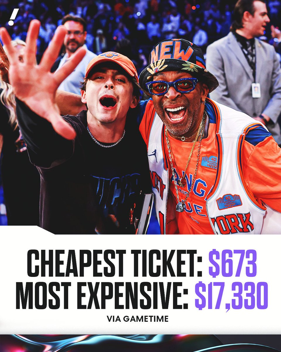 YahooSports's tweet photo. Game 6 at MSG is expected to be the most expensive home game in Knicks history 😳 https://t.co/aUHD96q48C