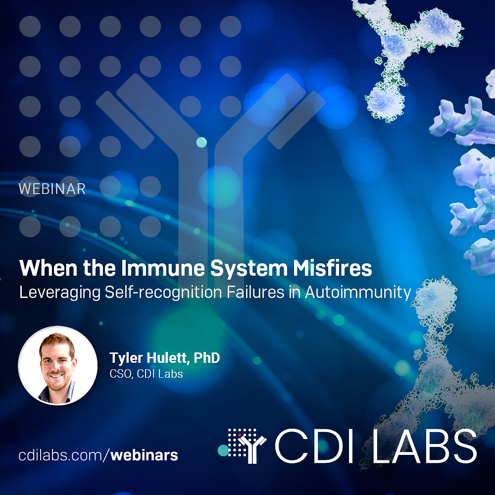 What happens when your immune system misfires? If you missed our recent webinar, we invite you to watch as our CSO, Tyler Hulett, PhD, delves into this critical question. In this engaging session, Dr. Hulett uncovers groundbreaking insights into the complex world of autoimmunity,