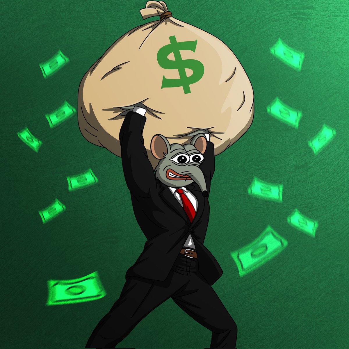 Charts up, squeaks loud, tunnels deep, the $rato grind never sleeps.