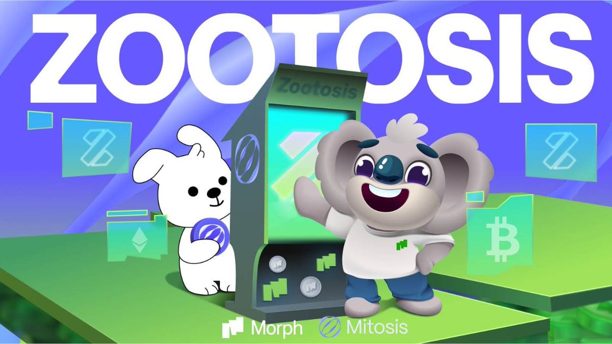 dejithestud's tweet photo. Zootosis is LIVE!
Morph just dropped the BIGGEST DeFi rewards event of the season.
No lockups. Just pure yield.
Here’s why you need to get in early:
#Morph #Zootosis #DeFi https://t.co/ZLII42iOwZ
