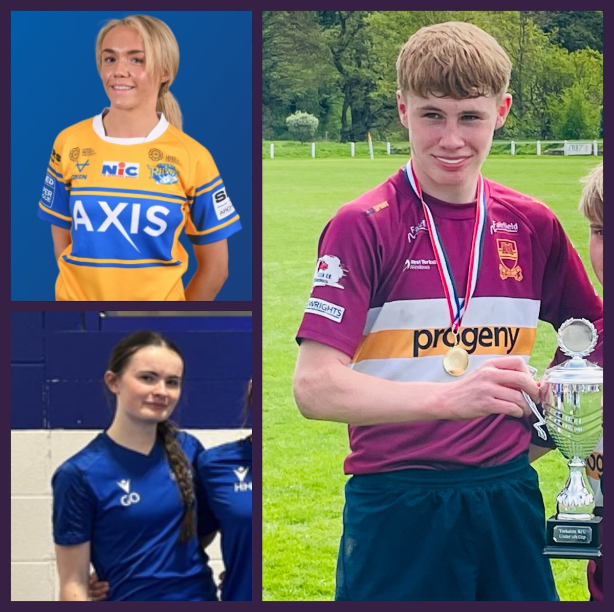 Shoutout to some of our amazing athletes! Seth captains the U14s Sandal Rugby Club who won the U14s Yorkshire cup. Meanwhile Grace represented West Yorkshire in a netball tournament and rugby player Amelia has been picked for the West Yorkshire U15s! A credit to themselves.