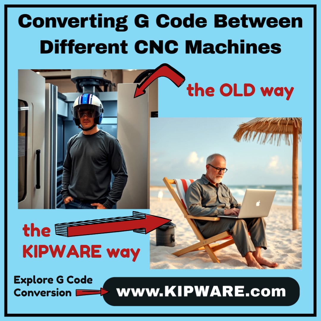 KIPWARE's tweet photo. #cncmachine to a different #cnc doesn't have to be a struggle. Automate it ... with the innovative and pioneering #KIPWARE #gcode conversion apps.
.
Quickly, easily and automatically convert G code between formats with KIPWARE. And buying a new #CNC? Convert your old G code into new G code in seconds with KIPWARE.
.
NO re-posting ... NO re-programming ... NO downtime. Learn more at https://t.co/022q5c7Gvw
.
#cnc #cncmilling #cncturning #cncmachining #cncmachinist #cncprogramming #adskfusion360 #cncprogramming #machineshop #cadcam #cncshop #fanuc #okumacnclathe #okumacncmill #haascnc #fanucmilling #fanucturning #Gcode #doosan #dmgmori #haascnc #manufacturing #engineering