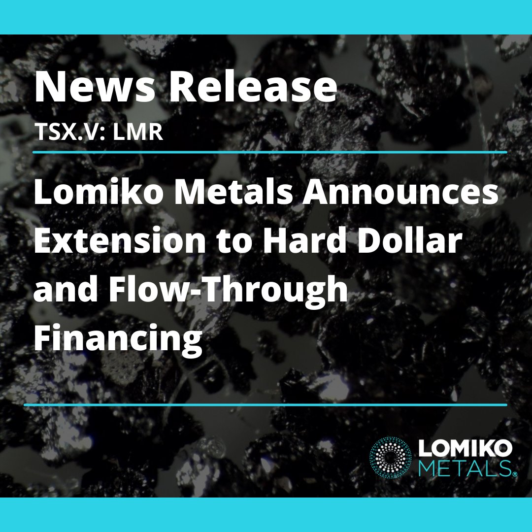 Green Economy & Electric Car Revolution (@lomikometals) on Twitter photo News Release:
Lomiko Metals Announces Extension to Hard Dollar and Flow-Through Financing
businesswire.com/news/home/2025… News Release:
Lomiko Metals Announces Extension to Hard Dollar and Flow-Through Financing
businesswire.com/news/home/2025…