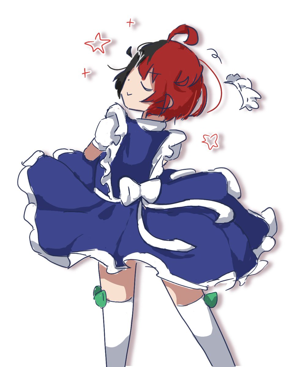 spooon_000's tweet photo. 女の子らしい洋服を着ているシーアちゃんもいます🕯

 #黑斗とシーアの絵描き帳 https://t.co/jjkY7LpwdH
