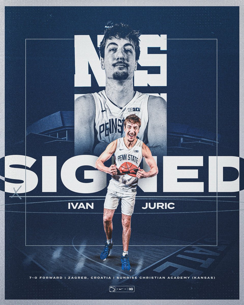 PennStateMBB's tweet photo. .@juricivan3 is Happy Valley bound! 📍🦁

#WeAre | https://t.co/swpilLKpGO https://t.co/52GCYdhc6R