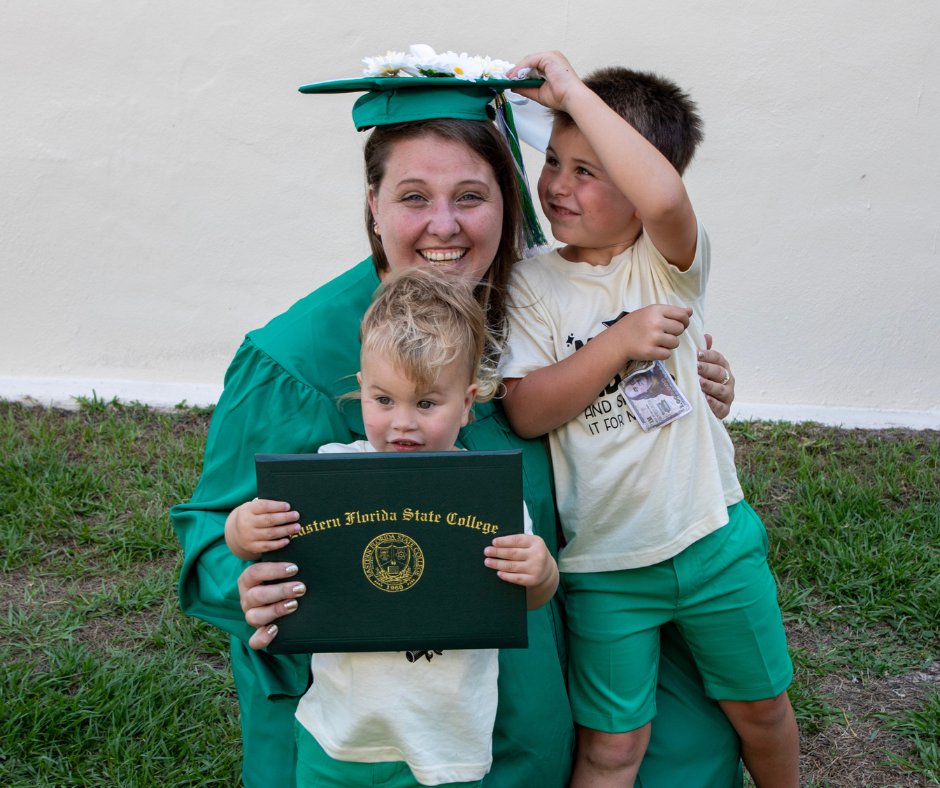 EasternFlorida's tweet photo. We loved celebrating with you yesterday, #EFSCGrad! Check out all the great Spring 2025 Commencement photos in our official Flickr Album, & have fun downloading & sharing your favorites: https://t.co/lJNTIi0Blx https://t.co/HYK2pDsHHN