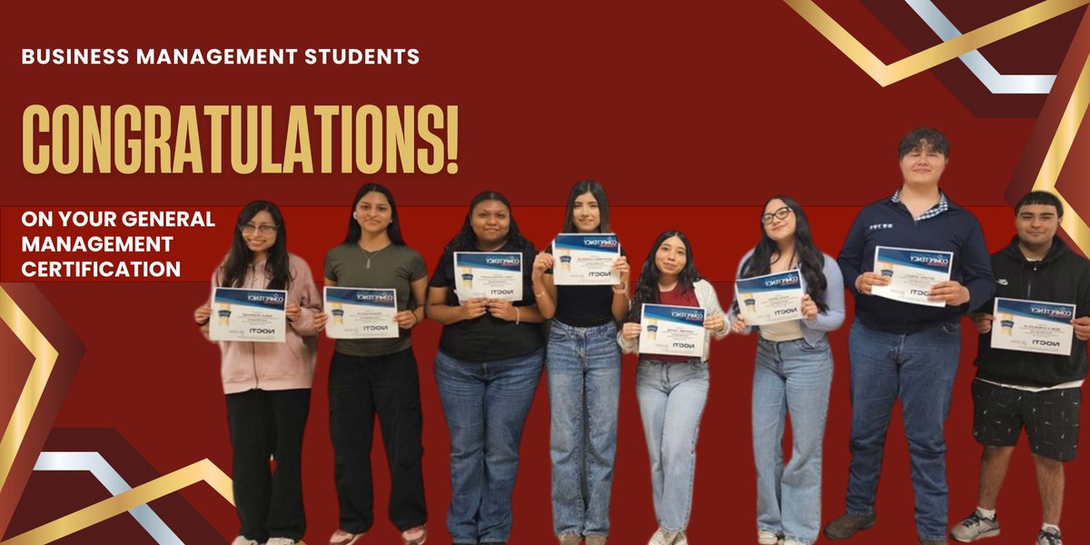 CTELFCISD's tweet image. Certification ACHIEVED! 🙌Big shoutout to our amazing Business Management & Entrepreneurship students on passing their exams. Well done!