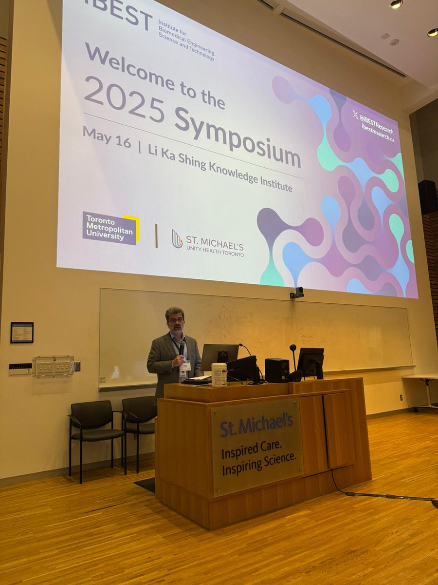 MichaelKolios's tweet image. Excellent first talk at @iBESTResearch symposium by Dr Gilbert Walker on lipid nanoparticles for therapeutics. Thank you to our VPs research for their opening remarks and all participants! Great work with clinical impact!