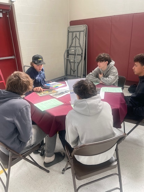 TheAcademy_MPS's tweet photo. The Academy hosted a very successful career fair on May 8th. Students got to speak to representatives from a variety of careers including music production (gold record award), mechanic, real estate, law enforcement/fire service, and many more! https://t.co/Pj7lqZVZCa