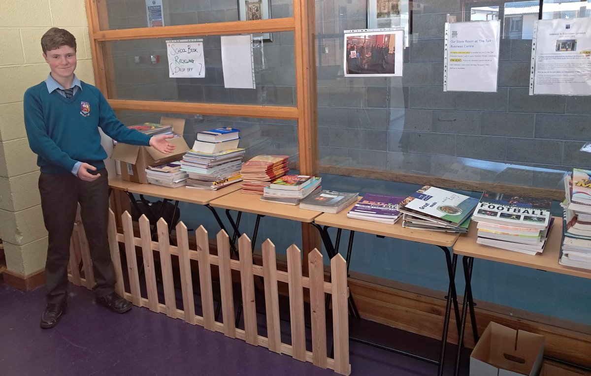Castletroy College (@castletroyc) on Twitter photo 'Tús maith agus glas leath na hoibre' for our end of year collection of old edition school books #recycle #reuse #library #sustainability thanks to all our student and staff #volunteers #bookswap
<a href="/GreenSchoolsIre/">Green-Schools</a> <a href="/AnTaisce/">An Taisce</a> <a href="/Take1_Programme/">Take 1 Programme</a> @Worldwise_Irl
<a href="/LimerickGateway/">Gateway To Education - Limerick</a> 'Tús maith agus glas leath na hoibre' for our end of year collection of old edition school books #recycle #reuse #library #sustainability thanks to all our student and staff #volunteers #bookswap
<a href="/GreenSchoolsIre/">Green-Schools</a> <a href="/AnTaisce/">An Taisce</a> <a href="/Take1_Programme/">Take 1 Programme</a> @Worldwise_Irl
<a href="/LimerickGateway/">Gateway To Education - Limerick</a>