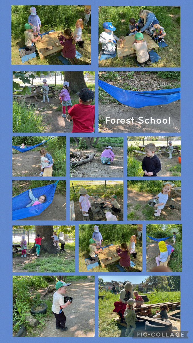 The children <a href="/OverchurchN/">Nursery Overchurch</a> enjoyed lots of active creative play, identified different trees and continued to drill bug hotels at #OverchurchForestSchool today! <a href="/EcoSchools/">Eco-Schools England</a>