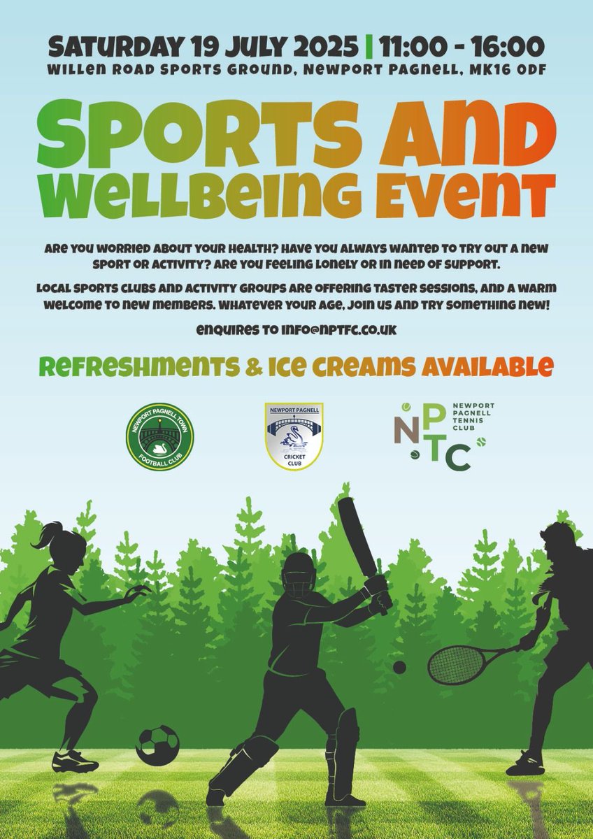 Are you worried about your health? Have you always wanted to try
out a new sport or activity? Are you feeling lonely or in need of support? Local sports clubs and activity groups are
offering taster sessions, and a warm welcome to new members.