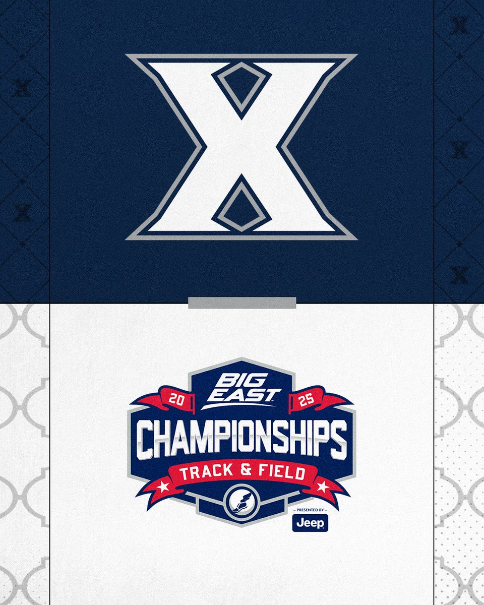 Xavier XC/TF (@xavierxctf) on Twitter photo The BIG EAST Championships get underway this afternoon!
โฐ: 2 PM
๐: Storrs, Conn.
๐: Sherman Family-Sports Complex
๐: bit.ly/3GYeUVz
๐บ: <a href="/FloCollege/">FloCollege</a>
๐: bit.ly/4djcMDY
#LetsGoX The BIG EAST Championships get underway this afternoon!
โฐ: 2 PM
๐: Storrs, Conn.
๐: Sherman Family-Sports Complex
๐: bit.ly/3GYeUVz
๐บ: <a href="/FloCollege/">FloCollege</a>
๐: bit.ly/4djcMDY
#LetsGoX