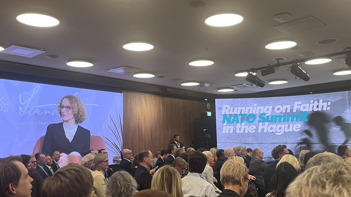 “When peace happens we will not go back to business as usual.” <a href="/NATO/">NATO</a>  DSG Shekerinska <a href="/DepSecGenNATO/">Radmila Shekerinska</a> on future relations with #Russia @#LennartMeriConference🤝🤞<a href="/ICDS_Tallinn/">ICDS Tallinn</a>