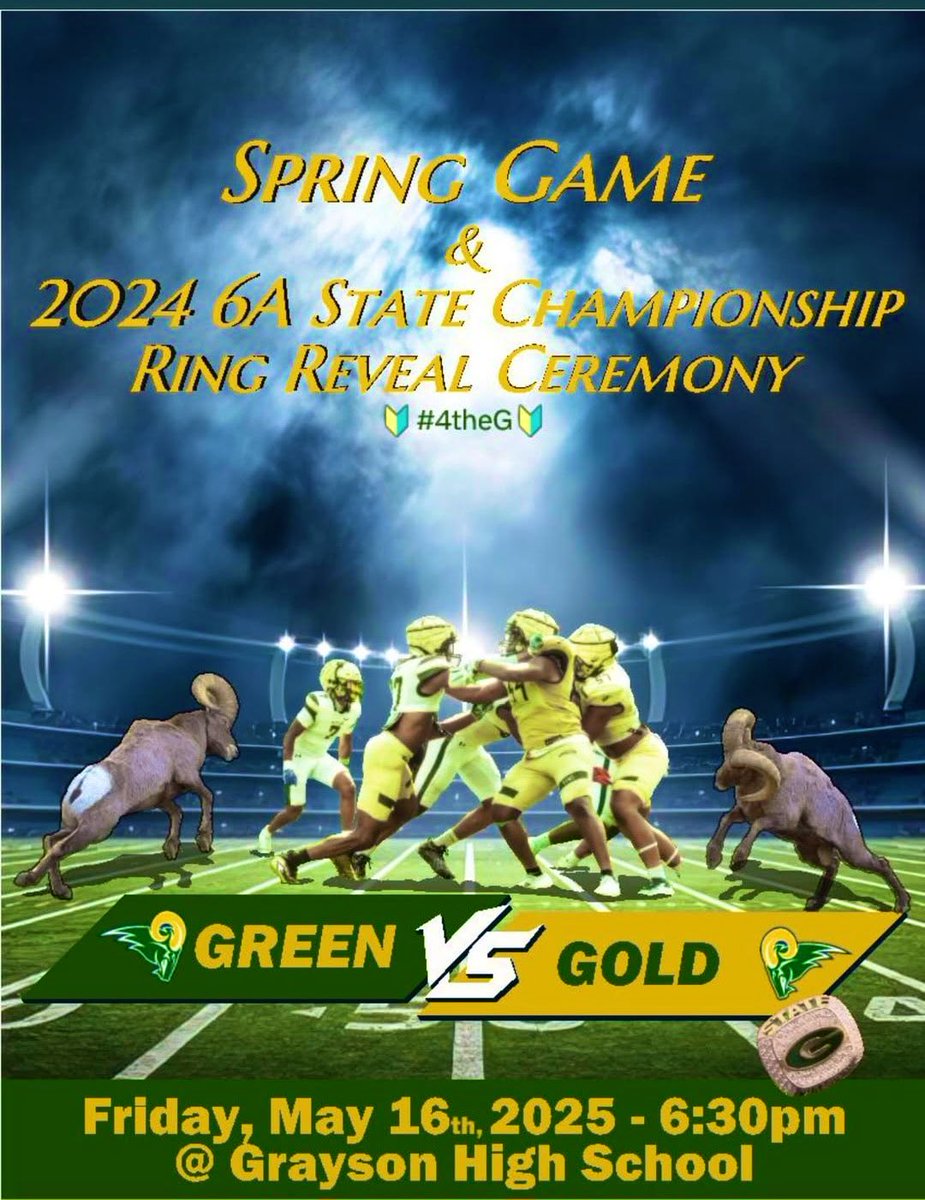 spRING Game today @ 6:30
🔰#4theG🔰