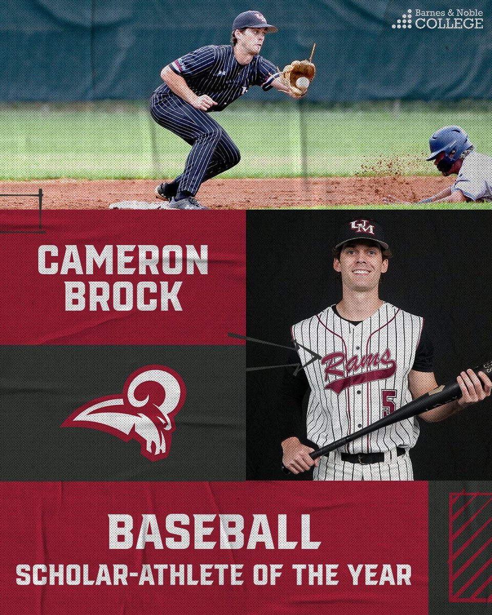 Southern States (@ssacsports) on Twitter photo Cameron Brock of <a href="/UMobileRams/">University of Mobile Rams Athletics</a> was named 2025 Barnes & Noble College Baseball Scholar-Athlete of the Year. Details | tinyurl.com/yv92dfpy Cameron Brock of <a href="/UMobileRams/">University of Mobile Rams Athletics</a> was named 2025 Barnes & Noble College Baseball Scholar-Athlete of the Year. Details | tinyurl.com/yv92dfpy
