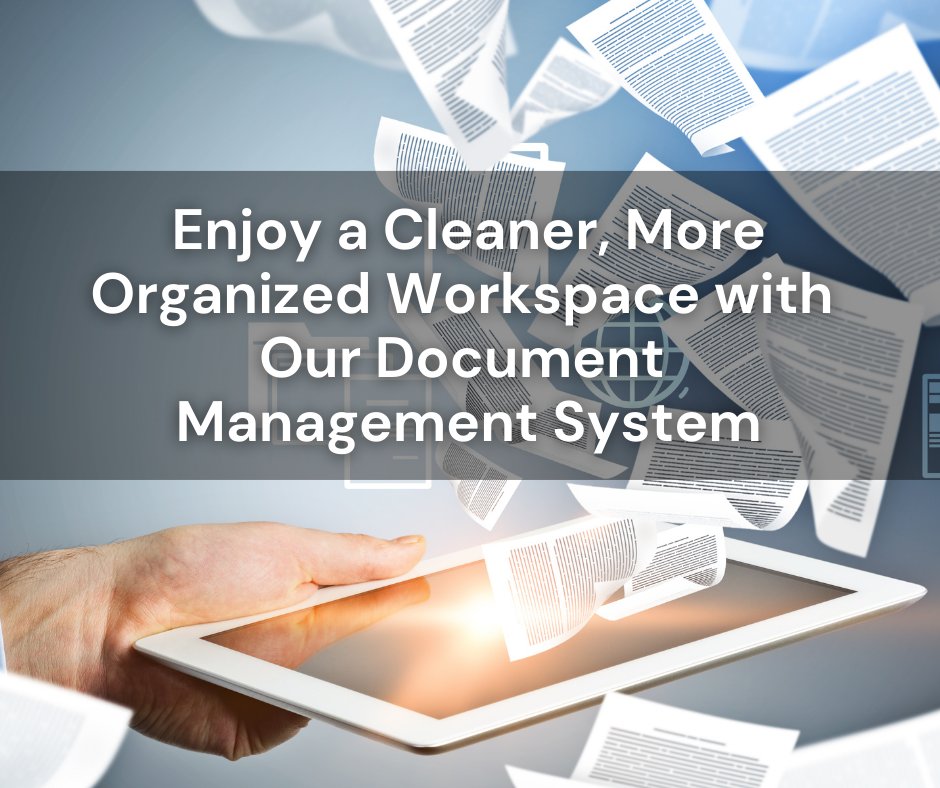 Docutrend's tweet image. Our Document Management System is like a virtual filing cabinet that never gets cluttered. Interested in a cleaner, more organized workspace? 
Get in touch with us today!
#OrganizedWorkspace #DigitalEfficiency #StreamlinedSolutions #ClutterFreeOffice #SmartDocumentManagement
