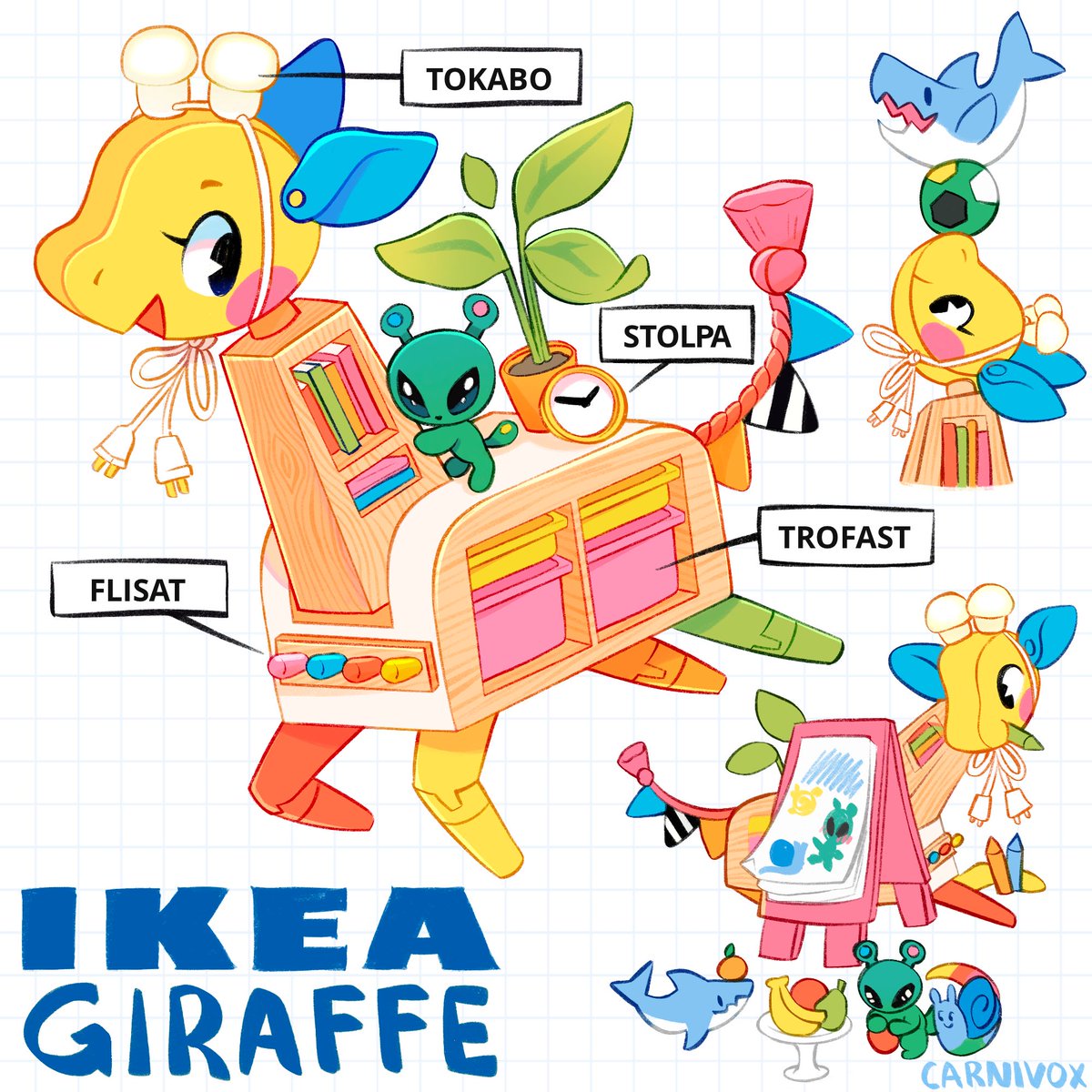 CarnivoxArt's tweet image. IKEA Giraffe is back up for offers!