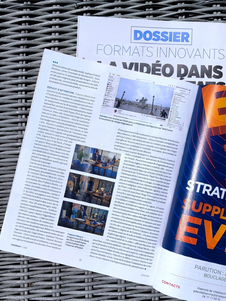 Ça parle formats innovants qui sortent du cadre dans <a href="/Strategies/">Strategies</a>. L'occasion de revenir sur notre campagne <a href="/BforBank/">BforBank</a>, 100% contextualisée et adaptée aux plateformes. <a href="/ddpls_/">Diane de plas</a>