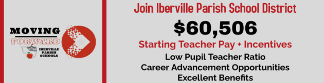 IbervilleSchool's tweet photo. Beginning July 1, 2025 starting teacher pay will be $60,506! #MovingForward https://t.co/7TBBSKI00h