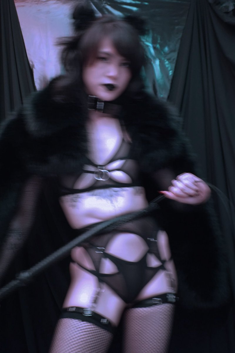 catdelalune's tweet image. Wearing the perfect little set from Pivovarova Lingerie 💋