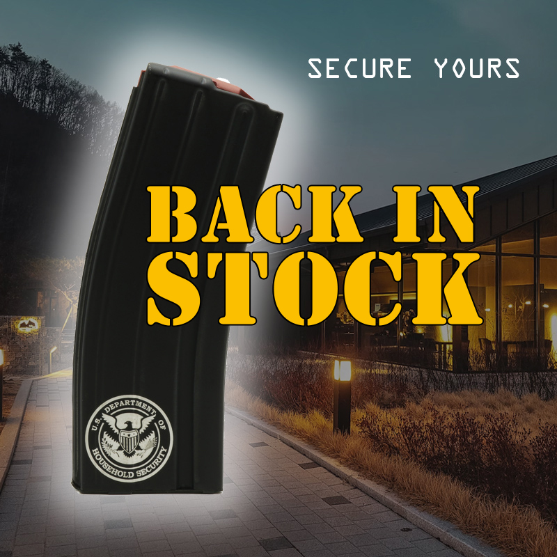 DOH magazines are back in stock!  Only 50 in stock.  If you haven't gotten yours, grab it before they're gone! #DOH #AR15 #Magazine #Homeland