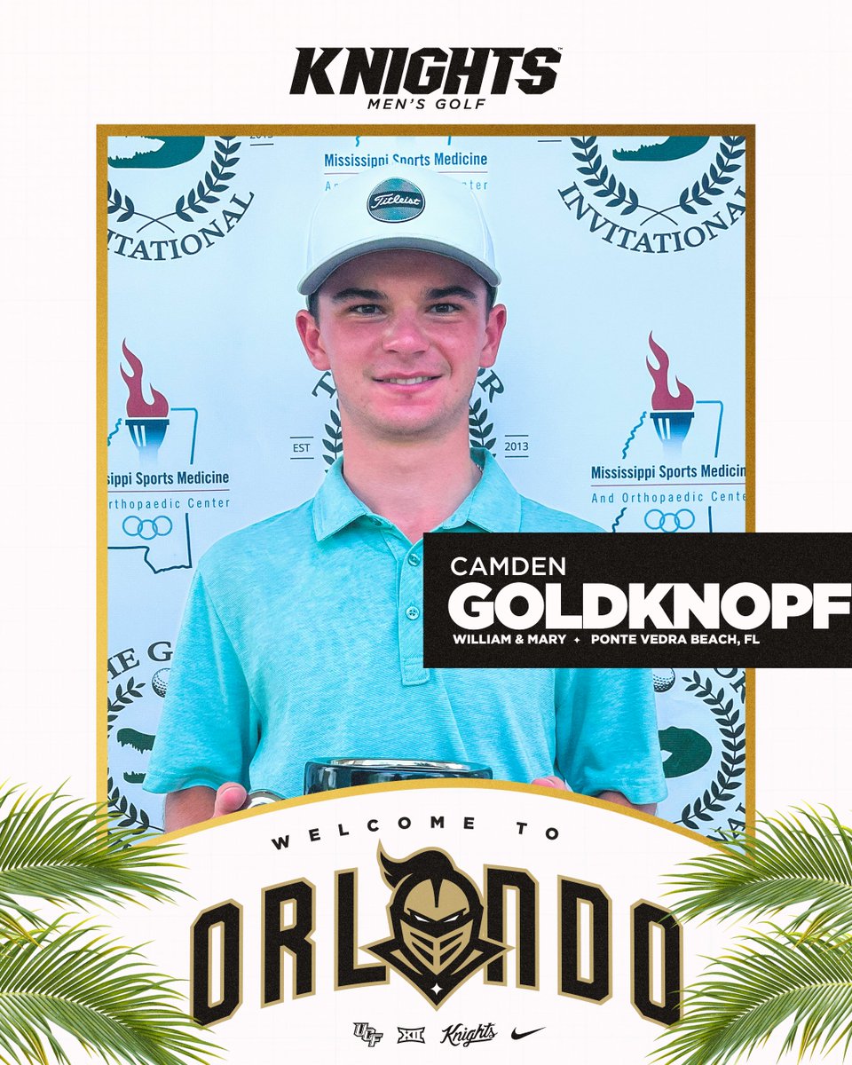 UCF Men's Golf (@ucf_mgolf) on Twitter photo Welcome to the 407, Camden🫡 Welcome to the 407, Camden🫡