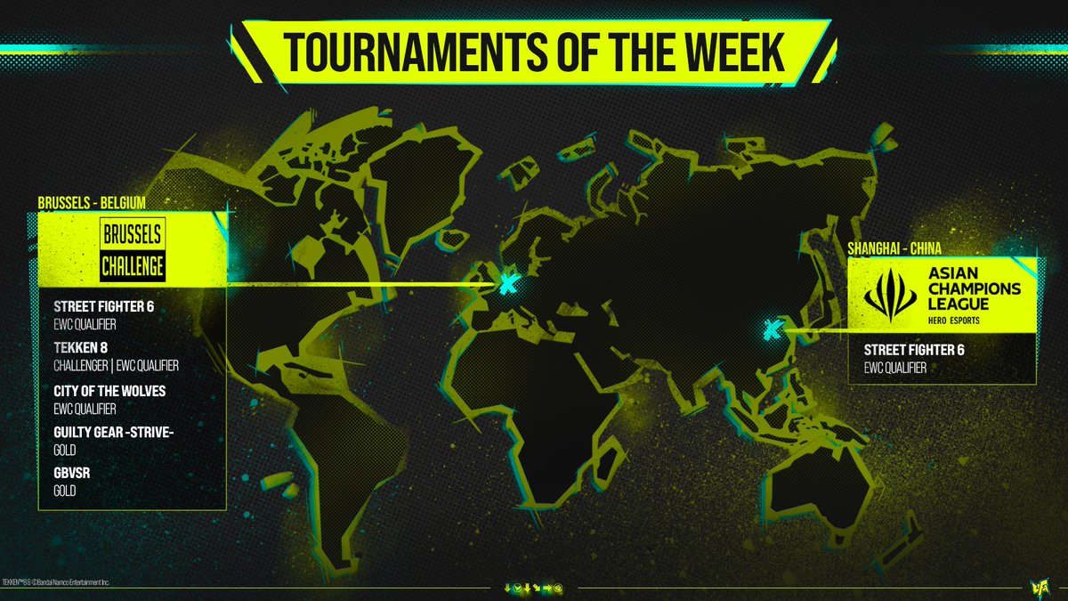 Good luck to all competitors taking part in this weekend's tournaments.

👊 <a href="/BX_challenge/">Brussels Challenge</a> : Brussels, 🇧🇪 Belgium
👊 <a href="/esportsacl_/">HERO ESPORTS Asian Champions League</a> : Shanghai, 🇨🇳 China

#UFA2025