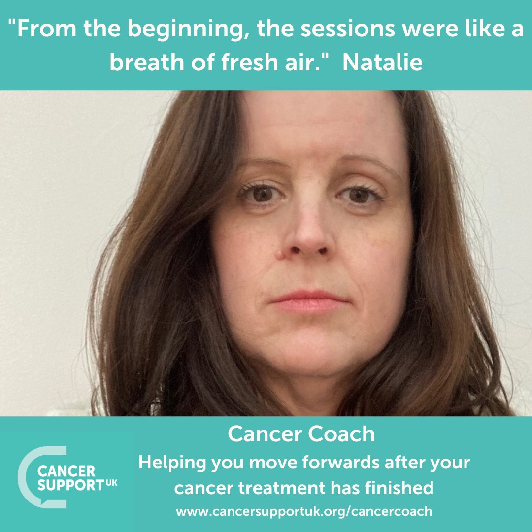 Cancer Support UK (@csupportuk) on Twitter photo āCancer Coach gave me the tools to face my fears & the friends who understand them.ā Natalie š¬
Free 6-week peer support starts 19 May via Zoom.
Still time to book š cancercoach@cancersupportuk.org
Read Natalieās story: bit.ly/3Joqt73
cancersupportuk.org/cancercoach āCancer Coach gave me the tools to face my fears & the friends who understand them.ā Natalie š¬
Free 6-week peer support starts 19 May via Zoom.
Still time to book š cancercoach@cancersupportuk.org
Read Natalieās story: bit.ly/3Joqt73
cancersupportuk.org/cancercoach