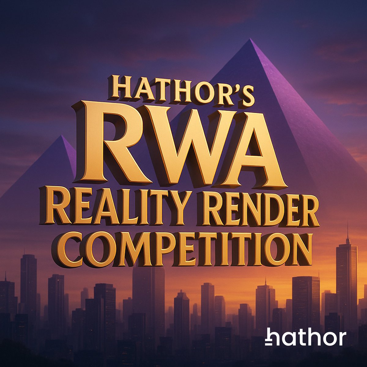 Hathor's RWA Reality Render! 🚨

To celebrate Hathor joining @RWA_io, we’re launching a competition! Create and share your best AI-generated images inspired by #RWAs on Hathor for a chance to win 1,000 HTR!

🎨 How to Enter:
1️⃣ Image must be Hathor &amp; RWA related
2️⃣ Post on 𝕏