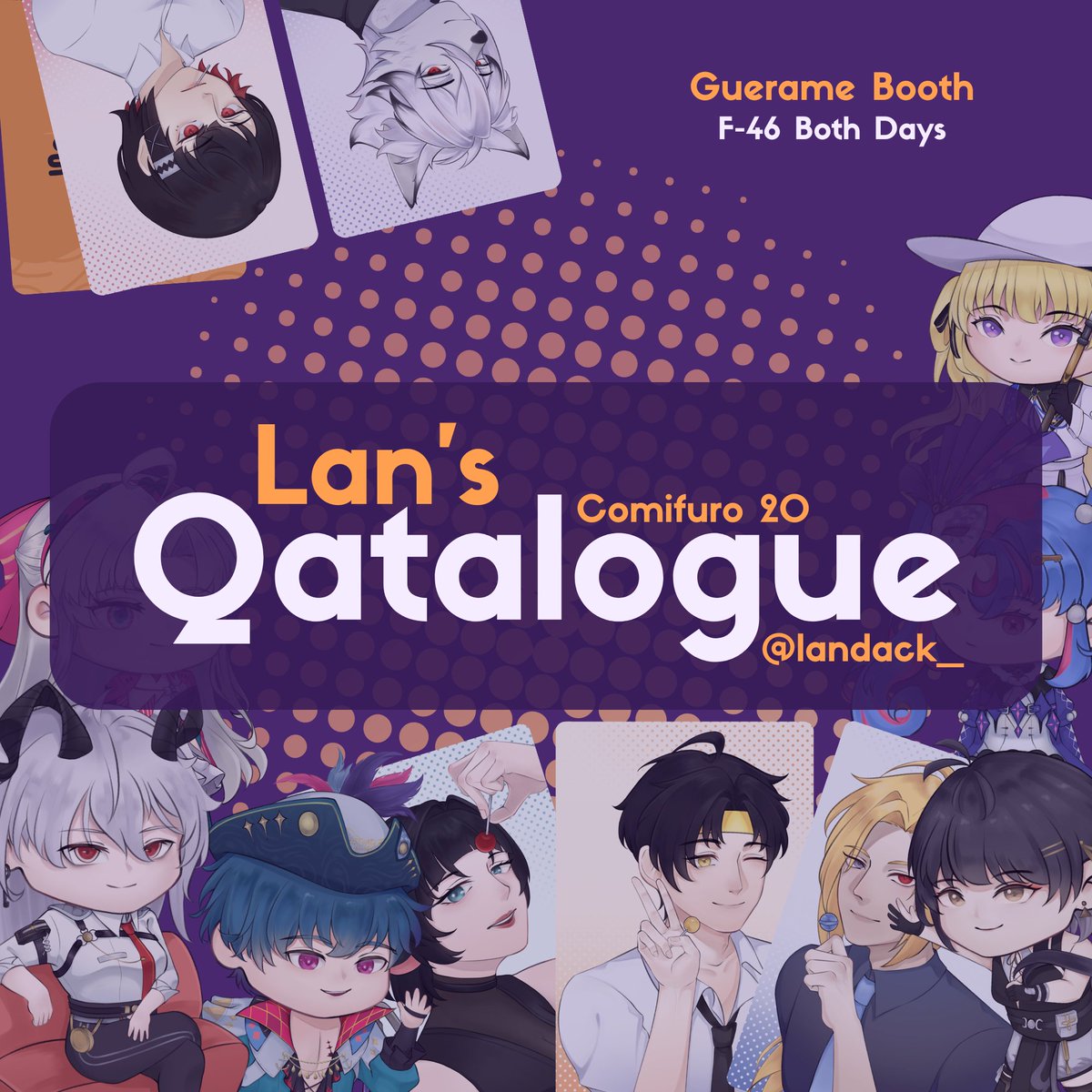 landack_'s tweet photo. Lemme drop my catalog for #CFXX yippeee!!
(🩷&amp;🔄 are appreciated!)

Circle: Guerame 🐟 
📍F-46 
🗓️Both Days (24-25 May 2025)

Fandom: Zenless Zone Zero &amp; Wuthering Waves
OTS Only!!

See you there everyone:3
#CFXXcatalogue #comifuroxx https://t.co/jhGsTQQWUj