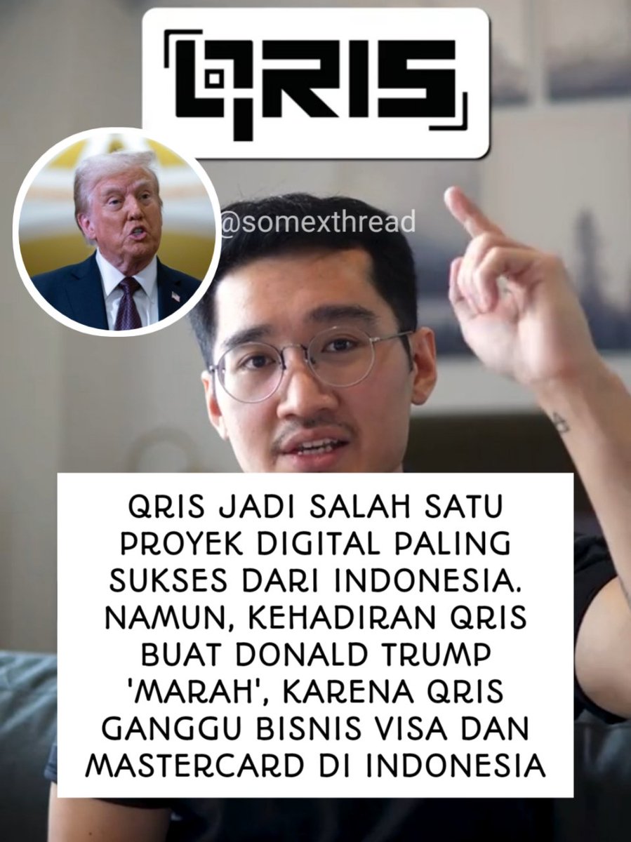 Teknologi perbankan indonesia kalahkan amerika, bahkan sampe membuat donald trump ketar-ketir😱

siapa nih yang baru tau kalo qris itu dari indonesia??😭🤚