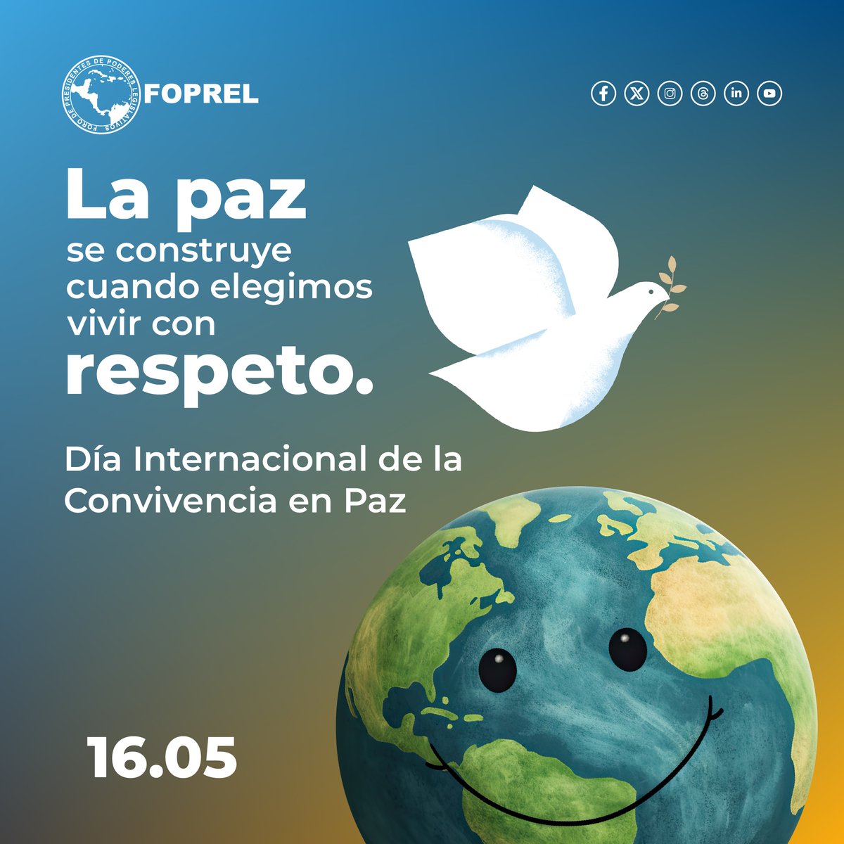 Cada acto de respeto y diálogo es una semilla de paz.

#ConvivenciaEnPaz #PazParaTodos