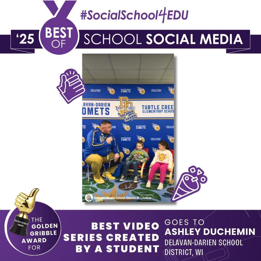 DDSD Named a Top 25  “Best Of” Social Media Winner for 2025 ddschools.org/o/delavan-dari…