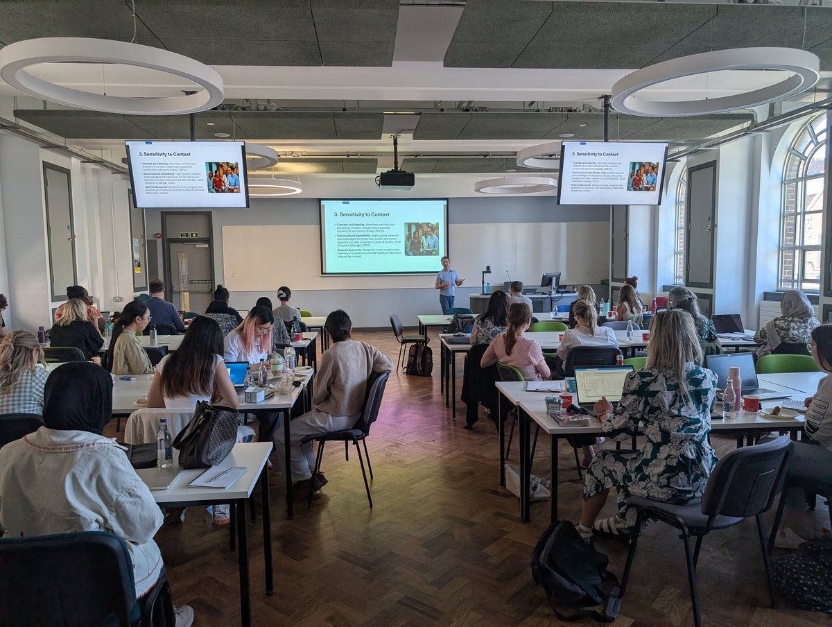 Dr. Lisa Graham-Wisener (@lgrahamwisener) on Twitter photo A full house this morning <a href="/QUBPsych/">QUB - School of Psychology</a>, where we were joined by more than 40 colleagues from across <a href="/QUBelfast/">Queen's University Belfast 🎓</a> for a very expertly delivered workshop on quality criteria in qualitative research by <a href="/ElidaCena/">Dr Elida Cena</a> & <a href="/DrSimonGoodman/">Simon Goodman 🍉</a>
#loveQUB A full house this morning <a href="/QUBPsych/">QUB - School of Psychology</a>, where we were joined by more than 40 colleagues from across <a href="/QUBelfast/">Queen's University Belfast 🎓</a> for a very expertly delivered workshop on quality criteria in qualitative research by <a href="/ElidaCena/">Dr Elida Cena</a> & <a href="/DrSimonGoodman/">Simon Goodman 🍉</a>
#loveQUB
