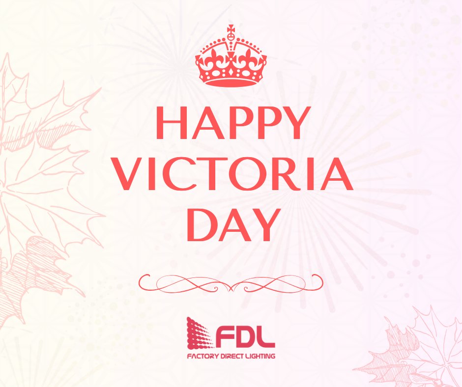 FDLighting's tweet photo. Wishing everyone a joyful and relaxing Victoria Day✨.

Enjoy the sunshine, celebrations, and time with loved ones ☀️🍁🎉.
#factorydirectlighting #FDL #VictoriaDayWeekend #victoriaday https://t.co/ph193NiWGu