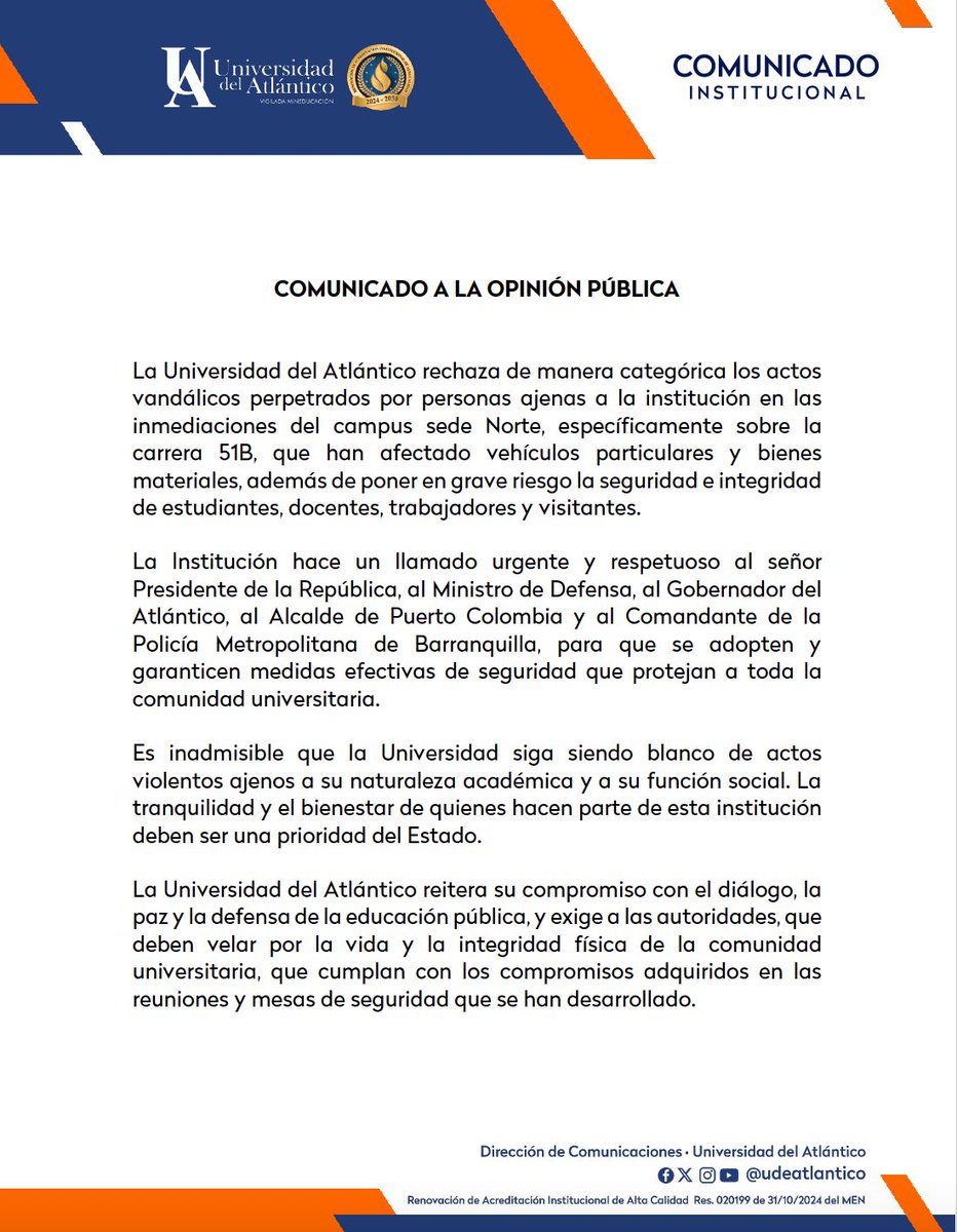 udeatlantico's tweet photo. #UAInforma https://t.co/UzW18AEJUJ