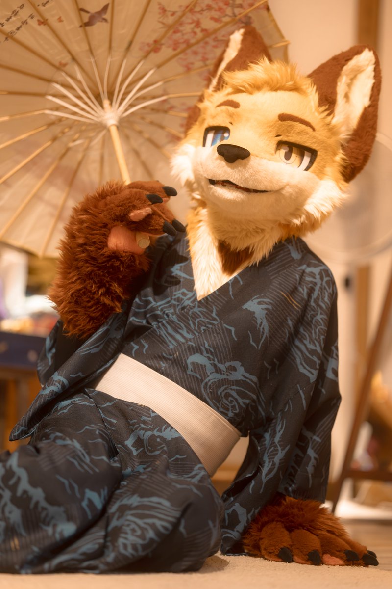 散發乘夕涼，開軒臥閒敞。
📷： 布魯托
#FursuitFriday 
哼哼~ 我也是很有氣質的吧🧐