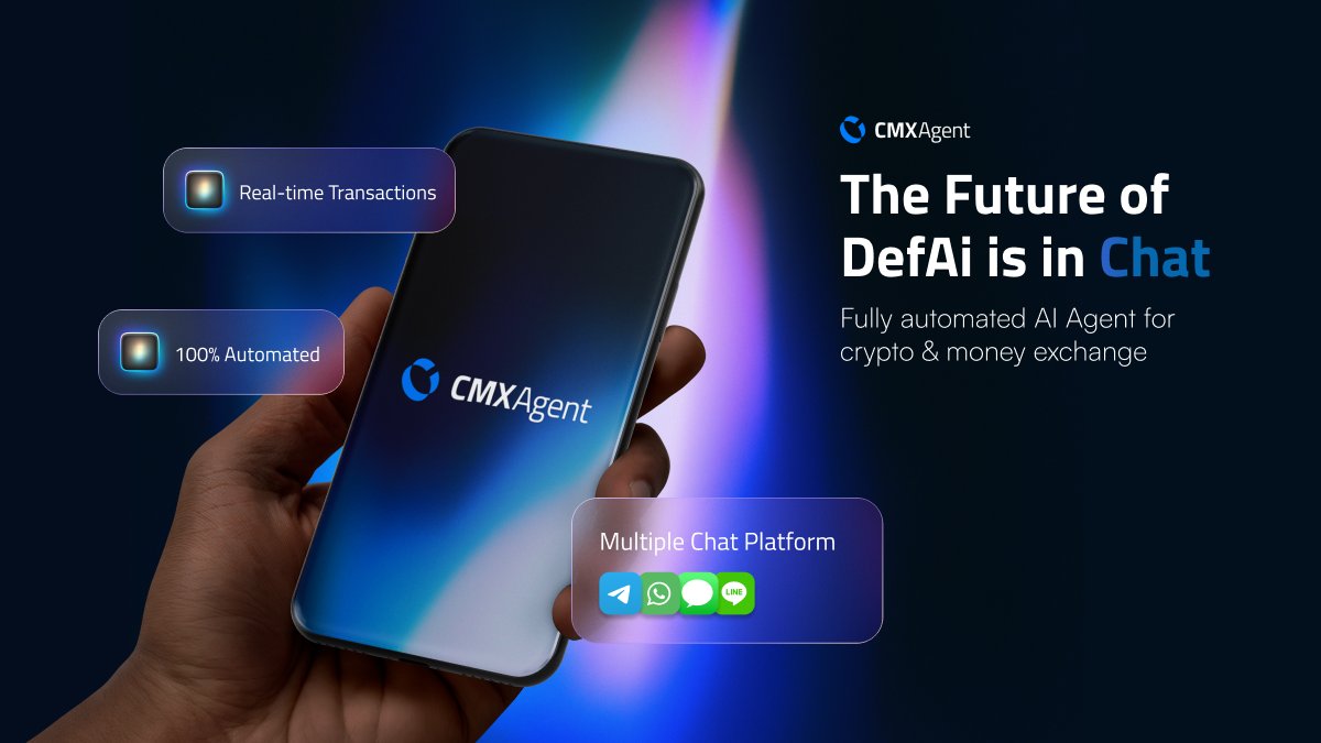 tomdaily27's tweet photo. @HopiumPapi Crypto onboarding needs to be this easy. With CMX Agent, there’s no confusing dashboard or approval steps.

Just send ‘Buy 2k USDT’ in chat. Done. ✅️

check this link for more detail info: https://t.co/jay5nl92mt

let's join their telegram: https://t.co/HxFso7KJv6 https://t.co/vRpbqg5yjv