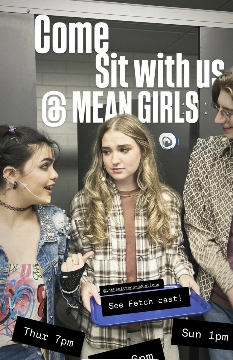 aljaim1's tweet photo. Support our Community Theatre @farmingtonhillsyouthperformingarts @inthemittenproductions #meangirlshighschoolmusical
#meangirlsmusical

Please share the ticket link!  We want our performers to have a great audience for this amazing show!

https://t.co/zOV6cOljpP https://t.co/F7GSS796Jd