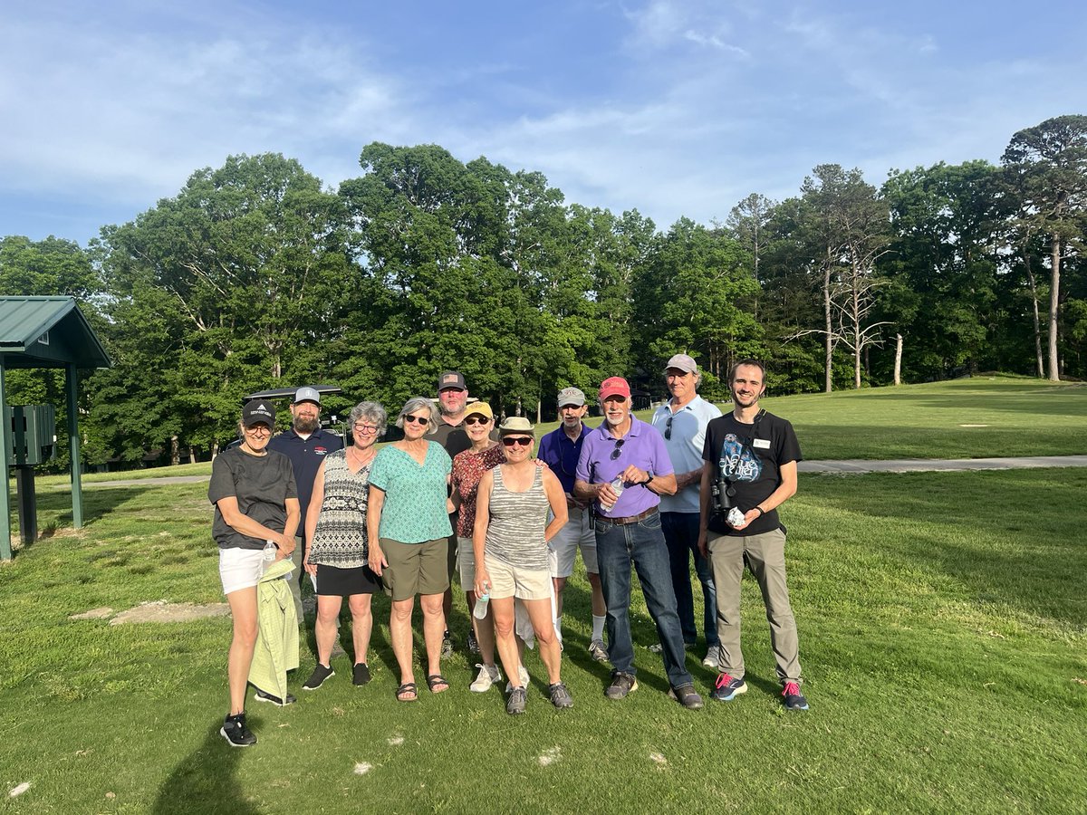 M_dierdorff11's tweet photo. Had a great time last night at Asheville Muni’s first annual BioBlitz…over 80 participants, including Scout Troop 4, who installed their bird boxes while IDing species around the course…we counted a total of 197 different plant and animal species!  #AudubonIntl #BioBlitz2025 https://t.co/OPeaH7RnNf