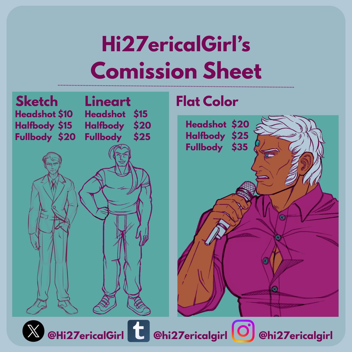 Opening commissions for the first time since I finally feel confident ...