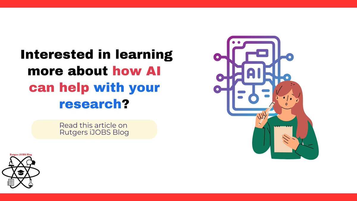 If you missed the iJOBS and Erdos Institute Seminar: Data Science and AI in Drug Discovery, read a synopsis of the event here! grad.rutgers.edu/news/ijobs-and…

#RutgersiJOBs #AI #Research