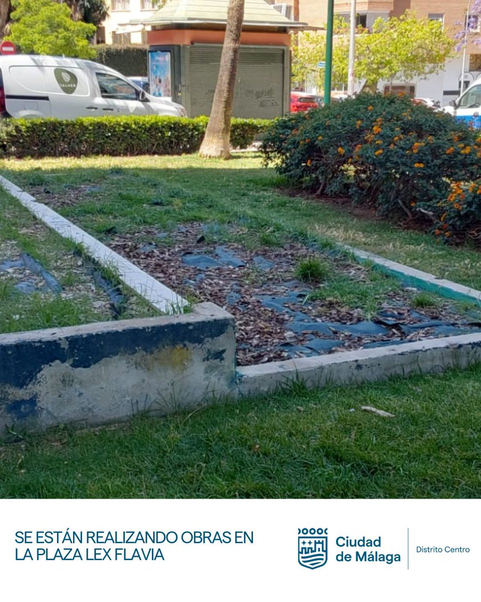 El equipo del área de Parques y Jardines ha comenzado los trabajos de adecuación en la Plaza Lex Flavia, con la retirada de la antigua fuente y la próxima instalación de nuevo césped.

Estas mejoras contribuyen a crear entornos más sostenibles.

#DistritoCentro #MálagaCentro
